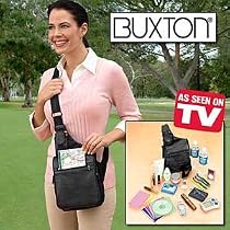 Buxton Over The Shoulder Sling Organizer Bag - Black Color