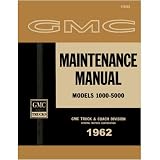 1962 GMC 1000-5000 TRUCK Shop Service Manual Book by GMC