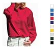 Sierra Pacific Ladies 100% Cotton Soft Washed Twill Long Sleeve Shirt - (0690SP)