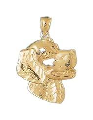 Dazzlers Solid 14k Gold Beagle Dog Charm Pendant Available in three colors from jewelsberry (weights: 3.1 grams only)