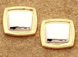 14KT Two-Tone Gold Cuff Links