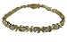 Gold XOXO Tennis Bracelet - White CZ Diamond XOXO Design Tennis Bracelet (Love And Kisses)