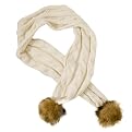 Mossimo Supply Co. Faux Fur Pom Scarf - Ivory