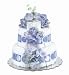 Bloomers Baby Diaper Cake Classic Blue Hydrangea 2-Tier