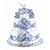Bloomers Baby Diaper Cake Classic Blue Hydrangea 2-Tier