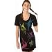 Guy Harvey Marlin Rainbow T-shirt Dress BLACK Lg Jrs