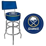 NEW NHL Buffalo Sabres Padded Bar Stool with Back - NHL1100-BS
