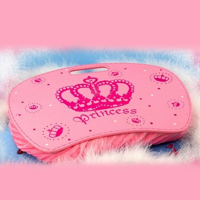Beintablett PRINCESS CROWN pink mit Glitter