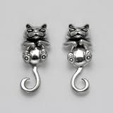 Cat with Movable Head Earrings