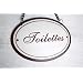 'Toilettes' - Vintage French Style Enamel Bathroom Sign