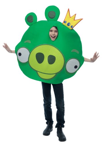 Angry bird toy:Paper Magic Group Angry Birds King Pig Green Costume