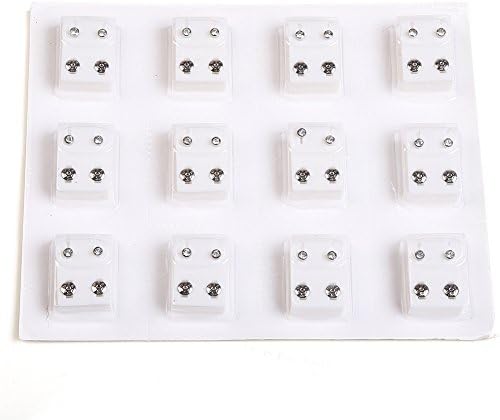 2013newestseller 24pcs Ear Piercing Gun Earing Ear Stud Cuff Earrings (White)