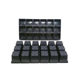 Buy 10 Plastic Seed Starting Trays - Each Tray Has 18 Cells ~ Cells Are 3 Inch Square... by Nursery Supplies now!