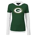 Green Bay Packers Women's Layered Long Sleeve Hooded T-Shirt