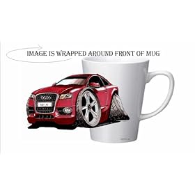 AUDI A5 KOOLART Latte Tasse/coupe en c�ramique (CUSTOM d�cor�)2307