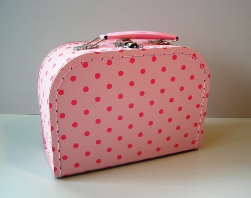 Kinderkoffer rosa Punkte klein