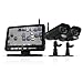 Defender Digital Wireless DVR Security System with 7 Inch LCD Monitor, SD Card Recording and 2 Long Range Night Vision Cameras (Black)