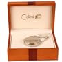 Colibri Hunting Case Silvertone Pocket Watch Date Gift Set PWQ097688