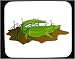 Decorated Mouse Pad with crocodilian, gator, alligator, zoo, captivity, reptile, zool...