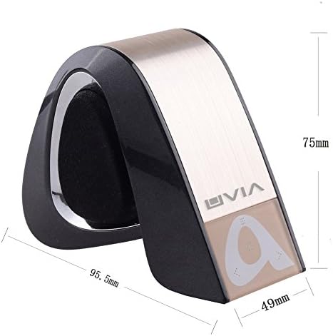 UVIA ALPHA Ultra-Portable Wireless Bluetooth Speaker Capacitive Touch Control,Car Hands-free Powerful Sound with build in Microphone, Support TF Card Play Enhanced Bass Resonator, High-Def Sound for iPhone, iPad, iPod Touch Samsung, Google Nexus, HTC, Nokia, Microsoft Surface Pro3 Smart Phones and Tablets (Golden)