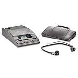 Philips 720-T Desktop Analog Mini Cassette Transcriber Dictation System W/F ....