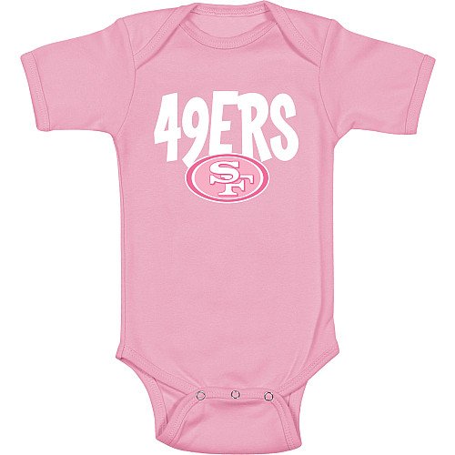 Reebok San Francisco 49ers Infant Pink Creeper 12 Months