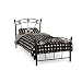 Serene Soccer 3ft Single Bed Frame Black