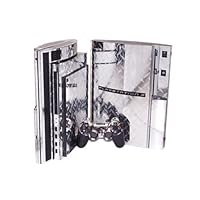 PlayStation 3 Skin (PS3) - NEW - SILVER DIAMOND PLATE MIRROR system skins faceplate decal mod