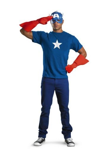  Captain America Kit (As Shown;One Size)