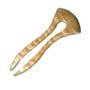 Baerreis Hair Stick - Little Egypt, Bilateral Curve - Curly Maple