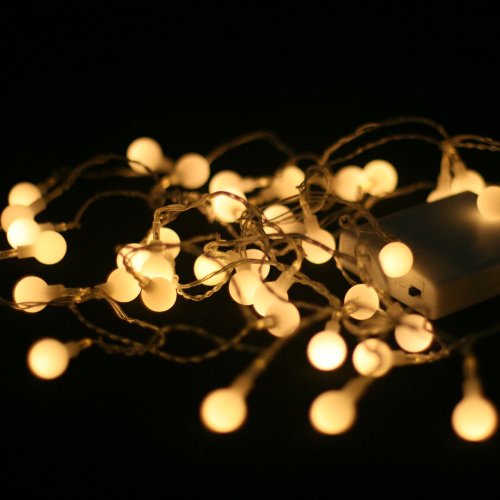 Warm White (Soft White) 40 Led Battery Powered Lights - Indoor Christmas Lights/lighting
