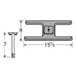 H-Shaped Single Cast Iron Burner Straight Venturi