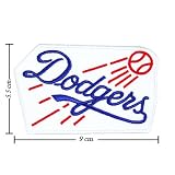 Los Angeles Dodgers Round Logo Emrbroidered Iron on Patches Free Shipping From Thailand