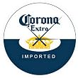 14" Round Corona Extra Beer Glass Wall Clock With Crown