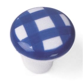 Laurey 8803 Sorrento 1-1/2-Inch Diameter Porcelain Knob, Tattersal Navy