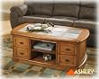 Plank Park Oval Cocktail Table By Ashley Furniture