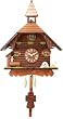 River City Clocks Quartz Cuckoo Clock - Chalet with Goose, Pump, & Ringing Bell - Westminster Chime or Cuckoo Sound - 10 Inches Tall - Model # 2220Q-10WC