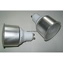 12 GU10 11w = 50w Low energy saving warm white light spotlamp bulbs. "A" rated.