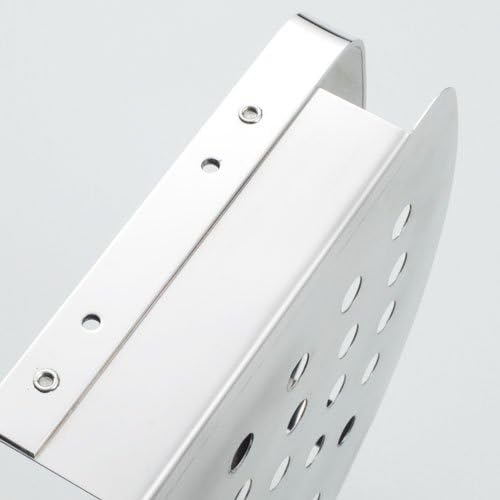 Ouku® Novelty Design Triangular Basket with Hooks Authentic Stainless Steel Shelf Corner Wall Mount Space Saving Basket Shampoo and Towel Holders Silver Free Standing Racks Lavatory Home Decor Bath Shower Improvement