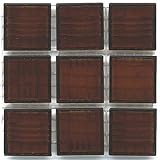 Diamond Tech Glass Mosaic Glass Series - Clear Dark Amber Ceramic Tile