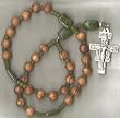 Anglican Rosary of Olivewood with St. Francis Cross
