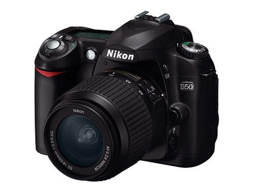 Remanufactured Nikon D50 6 MP Digital SLR Camera with 18 55mm f 3.5 5.6G ED AF S DX Zoom Nikkor Lens