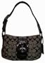 Women's Coach Handbag Purse 11860 Soho Signature Sm Flap Available in Black and Brown