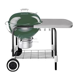 Weber 767001 22 1/2-Inch One-Touch Platinum Charcoal Grill, Green