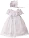 Baby : New Long Length Traditional Christening Dress 0-6M (B570)