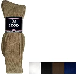 Izod Men's Soft Acrylic Crew Socks, Single Pair