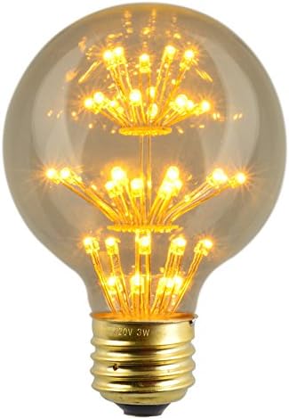 Tola- LED Bulb Edison Style Globe Shape E26 3W for Decoration