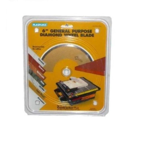 Plasplugs RDW150US 6-Inch General Purpose Diamond Saw Blade with 7/8-Inch Arbor for DWW150US Tile Saw