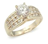 1.25 Carat Brilliant Cubic Zirconia Engagement Ring