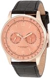 Invicta Men's 6752 Vintage Rose Dial Black Leather Watch
